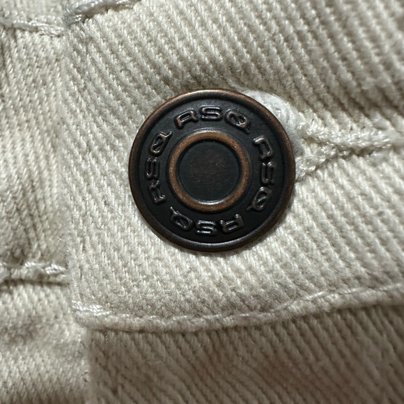 RSQ Women's Barrel Leg Cream Jeans - Picture 5 of 5